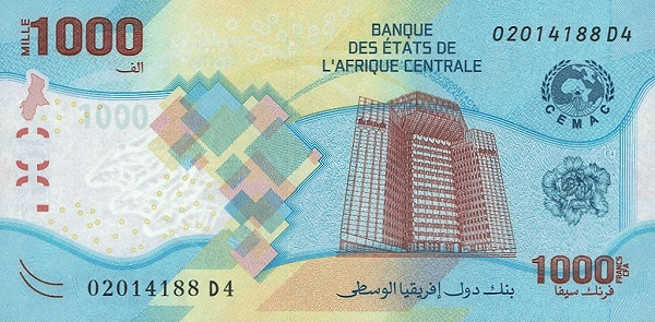 (996) ** PNew Central African States - 1000 Francs 2020 (2022)